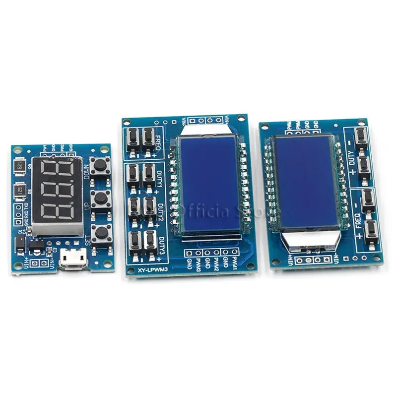 Signal Generator PWM Pulse Frequency Duty Cycle Adjustable Module LCD Display 1Hz-150Khz 3.3V-30V PWM Board Module signal generator kit,signal generator