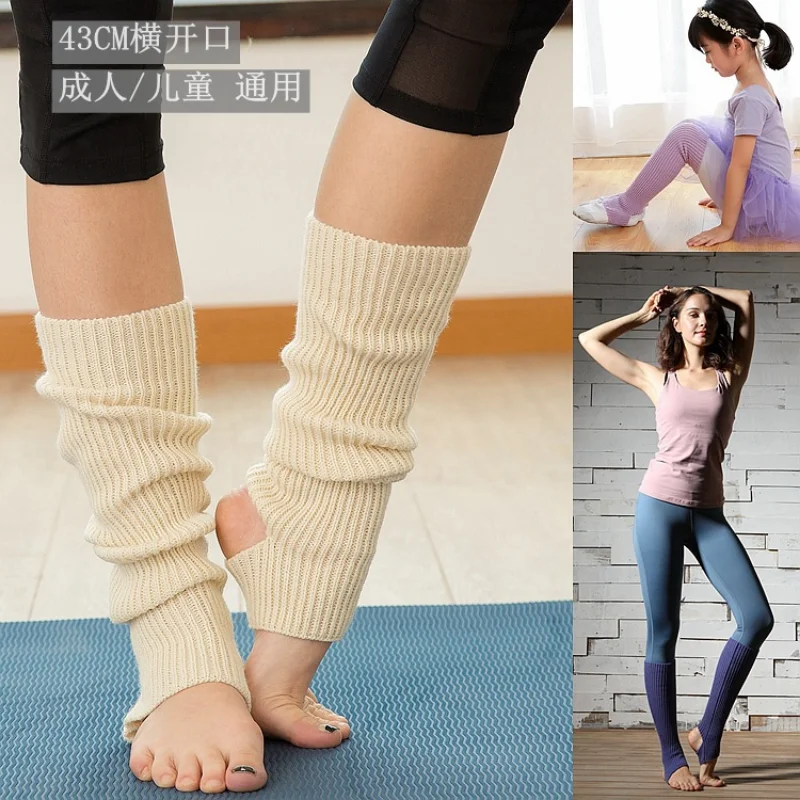 

1Pair Women Leg Warmers Socks Knitted Warm Long Socks Female Yoga Socks Dance Ballet Stocks Long Footless Socks