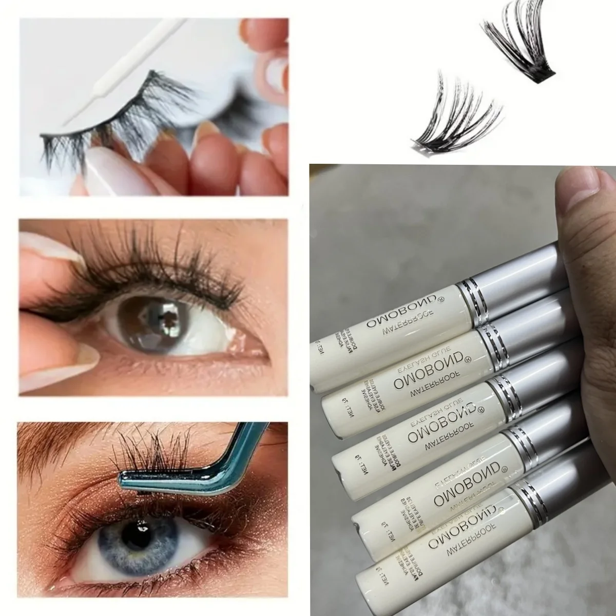 7g Quick Dry Invisible False Eyelash Glue Styling Transparent Natural Fake Eyelashes Extension Glue Adhesive Waterproof Makeup * 2