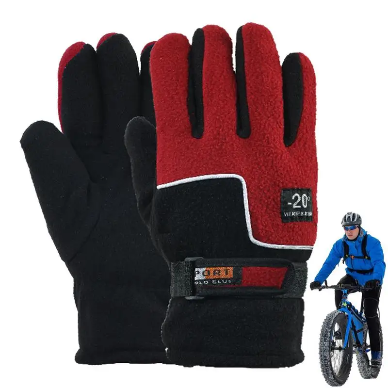 

Зимние перчатки, зимние перчатки для письма, Мягкая трикотажная подкладка, эластичные теплые трикотажные эластичные манжеты, водонепроницаемые, для холодной погоды