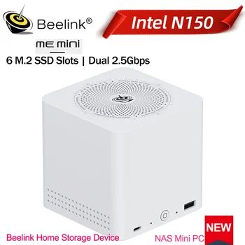 Beelink ME Mini NAS Intel Twin Lake N150 LPDDR5 4800 MHz 12G RAM 2T SSD WiFi6 2.5Lan Mini PC Computer Rete domestica Archiviazione cloud 1