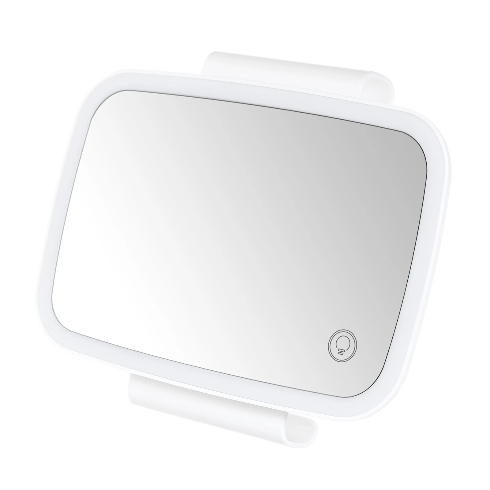 Car Sun Visor Vanity Mirror, Rechargeable Makeup Mirror with LED Lights, Dimmable Clip-on Rear View Sun-Shading Cosmetic Mirror