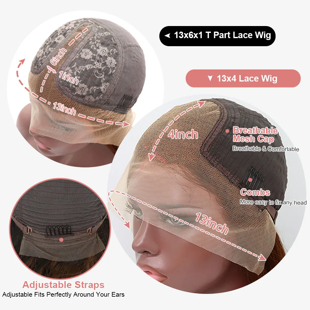 Human Hair Wig Hd Dark Chocolate Brown 13x4 Bone Straight Human Hair Lace Front Wig 13x6x1 Lace Frontal Wigs Pre plucked Colored Wig For Women