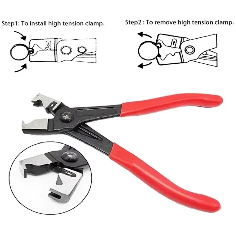 Pinza per crimpare tubi per auto olio Strumenti di riparazione Pinza Morsa Morsetto per tubi Clip per collare Riparazione automatica Accessori automobilistici per motociclette - Image 3