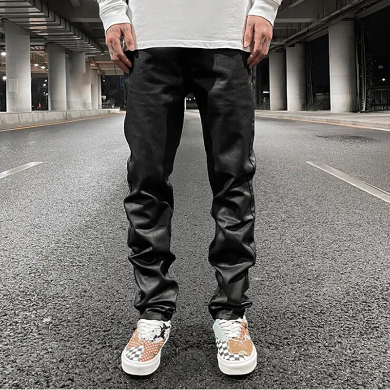 Black Waxed Jeans Mens Black Wax Jeans Mens Black Waxed Trousers
