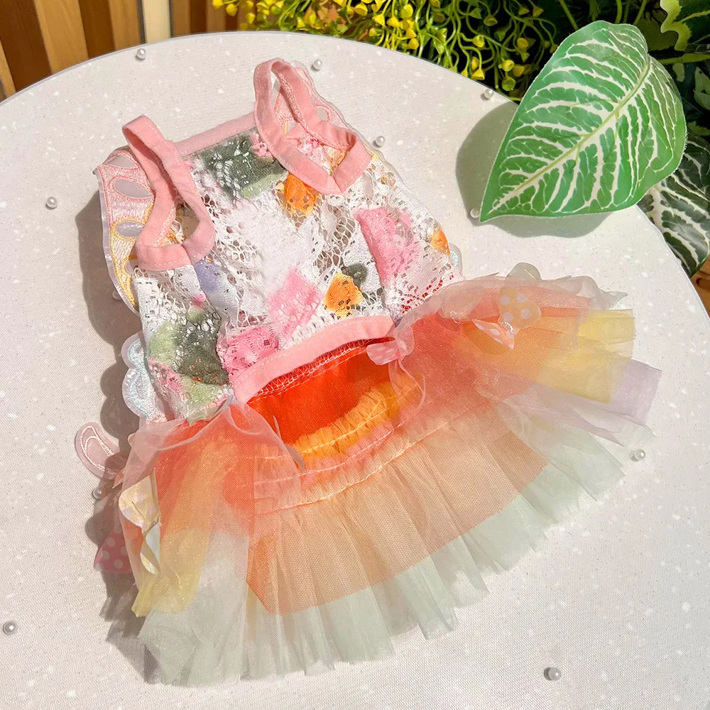 Pet Dress Summer Pet Princess Clothes for Dogs Cats