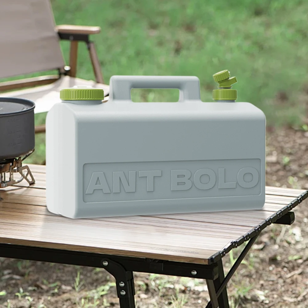 20L Water Bucket Large Capacity Water Container with Detachable Faucet Portable Drinking Canister for Outdoor Camping