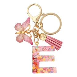 Personalized Fashion Letter Keychain - Elegant Metal Pendant - 55mm (E)