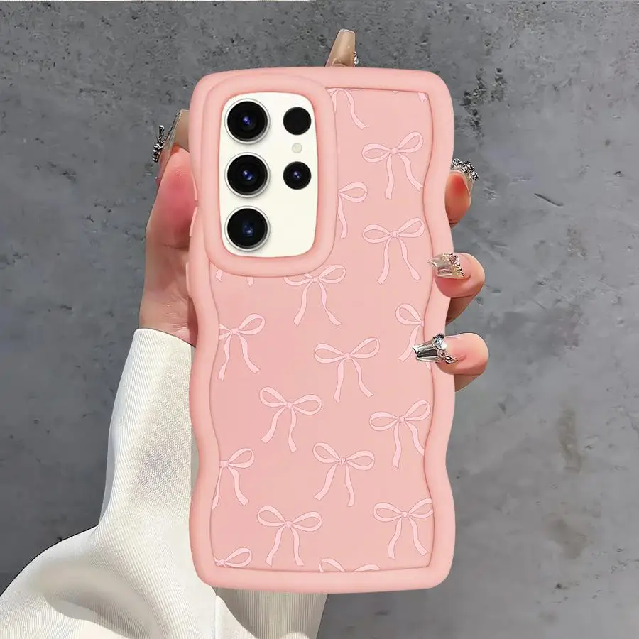 Fashion Pink Bow Soft Phone Cover Case