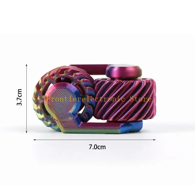 부드러운 회전 디자인으로 스트레스 완화 및 장력 제거를 위한 G8DB 더블 기어 3D 인쇄 손가락 끝 회 전자 장난감