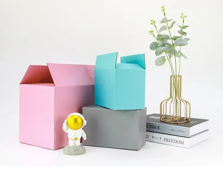 5pcs/10pcs / black and pink paper box 3-layer corrugated paper packaging gift box supports customized size and logo 26 Sc407c0946ff54b219041a8ad61870d11Z