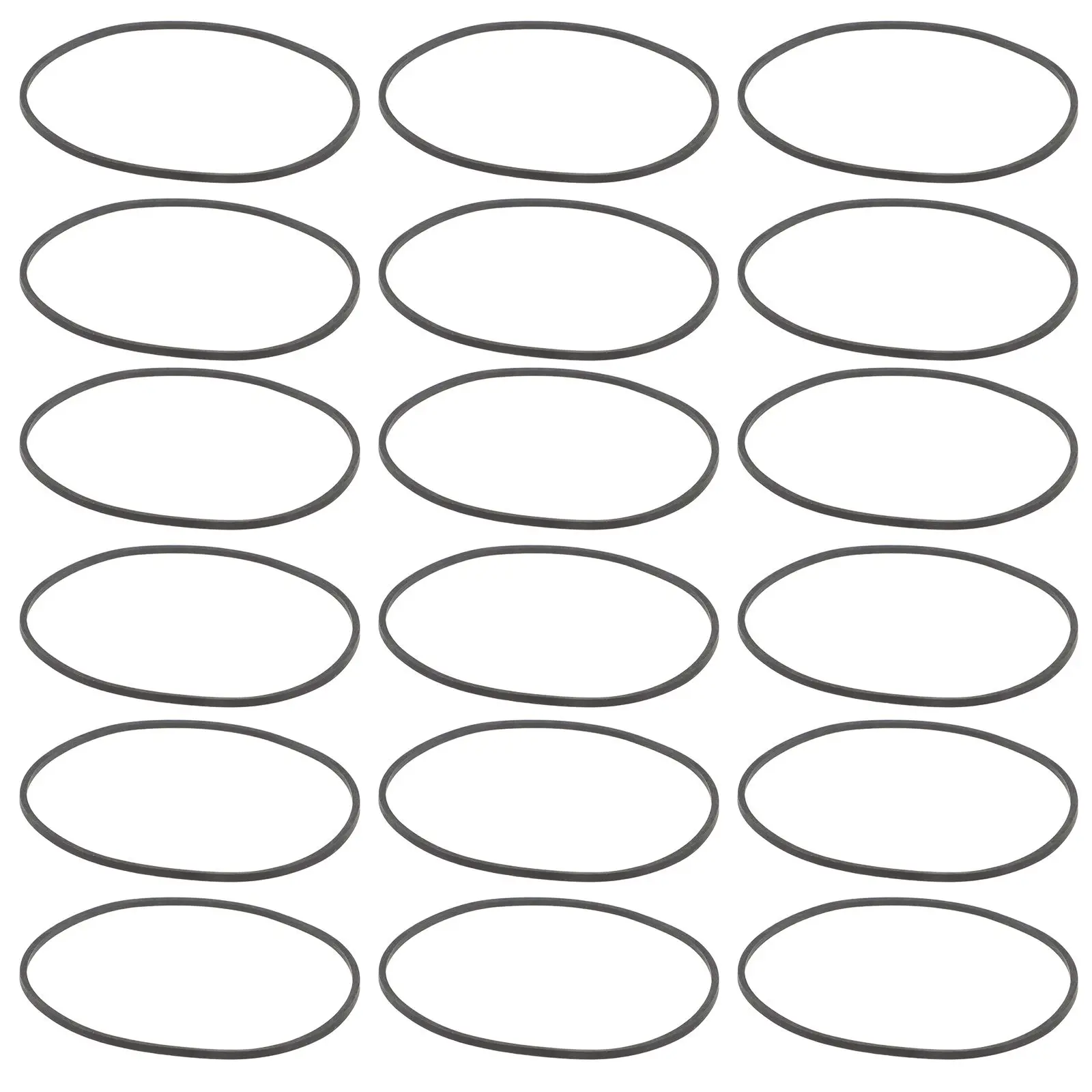 20pcs 카세트 레코더 DJ 플레이어 데크 교체 부품 용 2mm 사각형 고무 드라이브 벨트 오디오 비디오 장치 카세트 벨트