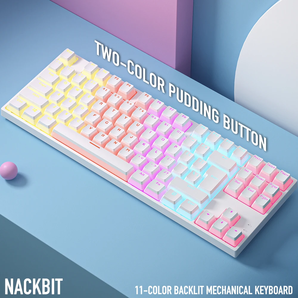 Механическая Проводная клавиатура с RGB-подсветкой 87 клавиш |