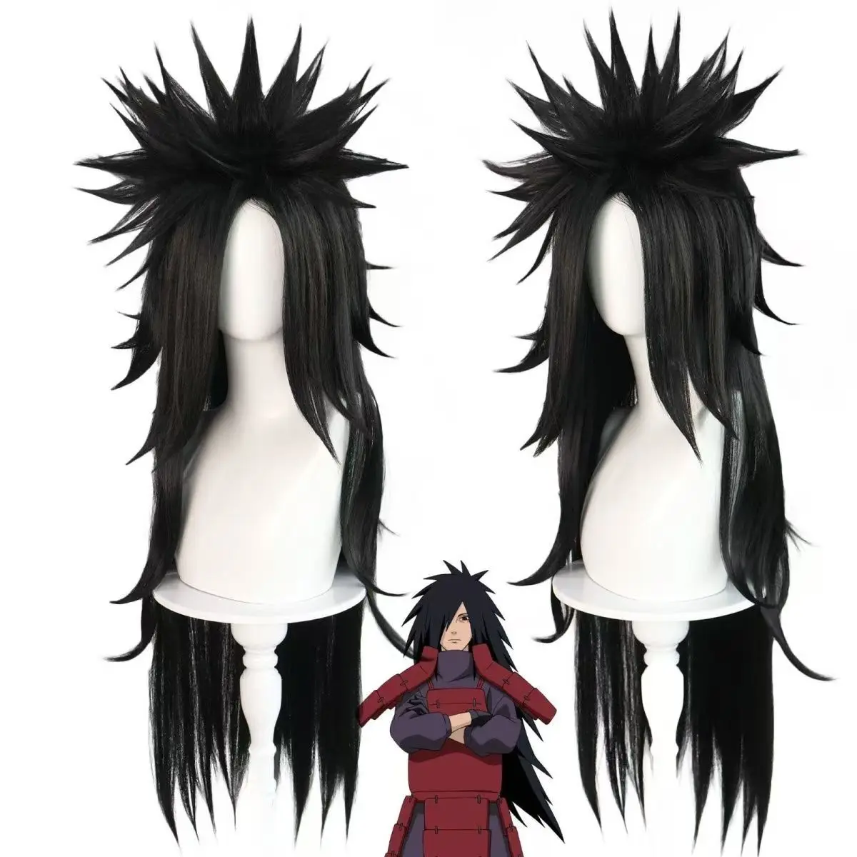 Madara Uchiha Cosplay Wig Black Super Long Hair