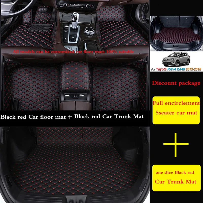 

WZBWZX Custom Car Floor Mat Trunk Mats 100％ For Suzuki All Models Vitara Jimny Swift SX4 2007 2010 2011 Auto Accessories