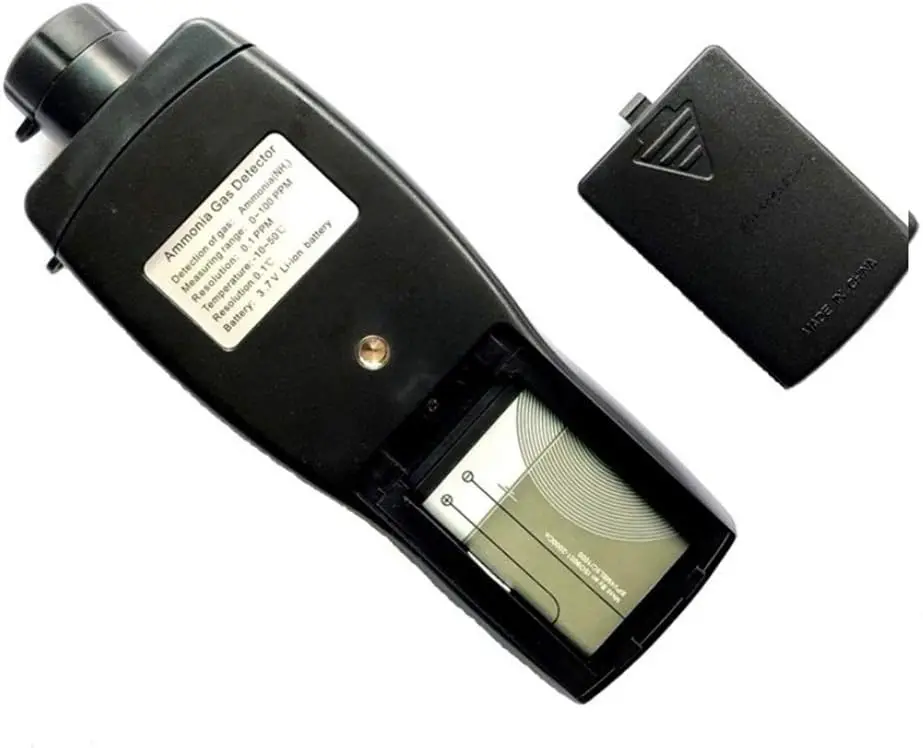 Ammonia Gas Detector 0~100ppm LCD Backlight Rechargeable Li-Battery Powered Sensitive Alarm Digital NH3 Gas Concentration Monito