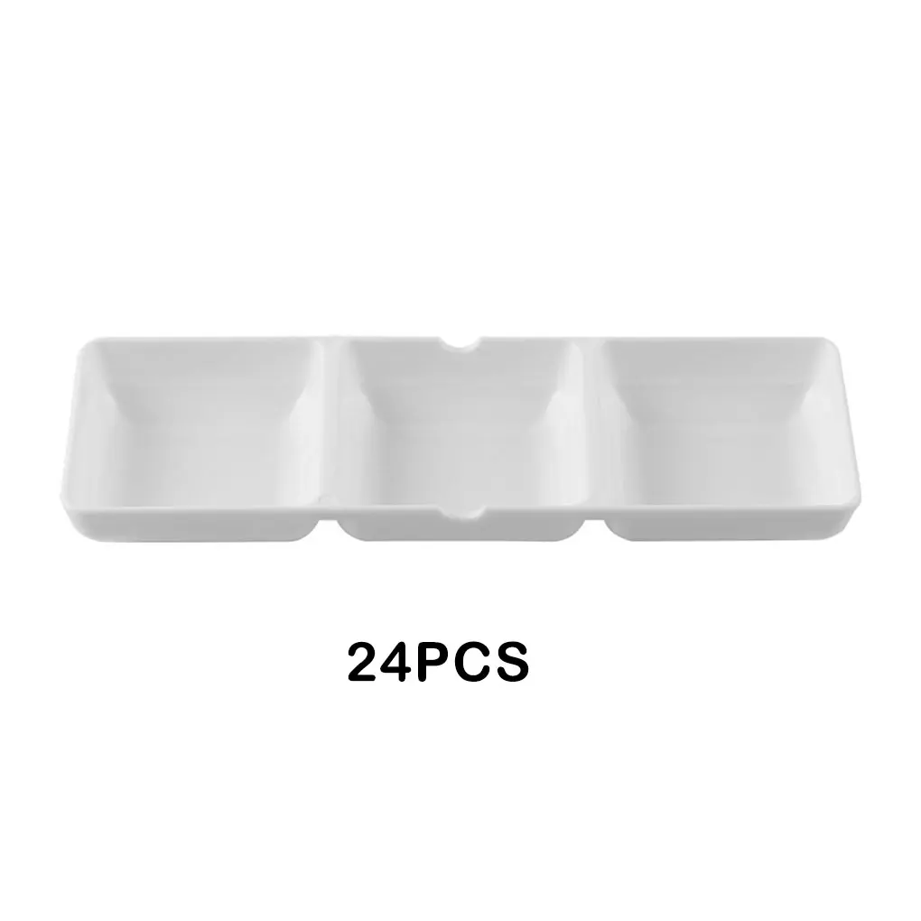 24pieces Compact And Portable Sturdy And Durable Paint Tray Palettes With Compartments Paint Palette