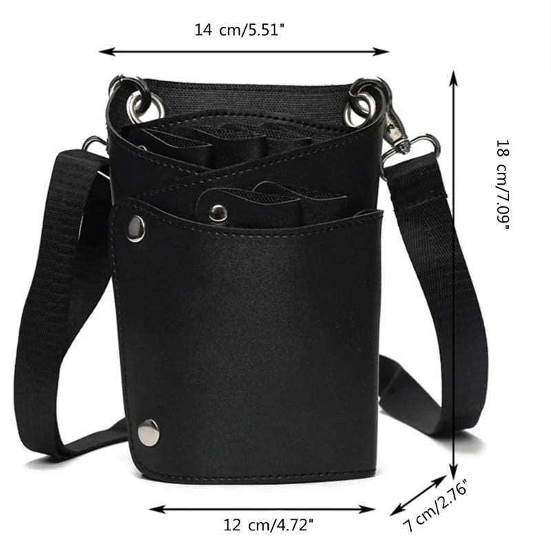 Barber Hair Scissor Bag Hairdressing Barber Holsters Bags Clips Comb Holder Tool Waist Pack Belt PU Bag Salon Supplies