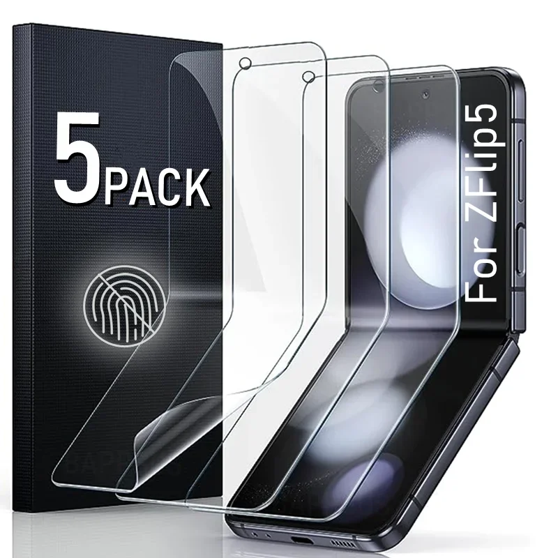 Pellicola Idrogel Anteriore Posteriore Hd Per Samsung Galaxy Z Flip 5 Flip5 Zflip5 5G Schermo Esterno Pellicola Protettiva Morbida Antigraffio Non Vet