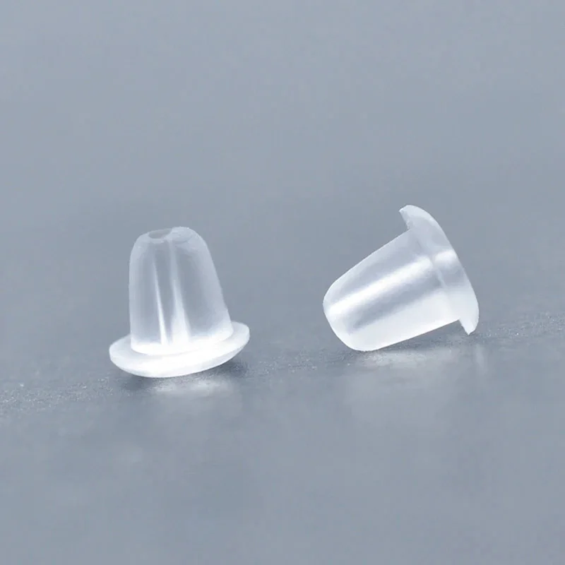 

200pcs Silicon Earring Back Plug Cap Earring Backs Lifters Earring Backs Hooks Stoppers Ear Post Nuts DIY Findings Accessories