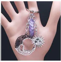 2021 Mode Edelstahl Schlüssel bund für Männer Silber Farbe Pferd Schlüssel halter Schmuck Geschenke Chaveiro Masculino K1156 – Detail 7