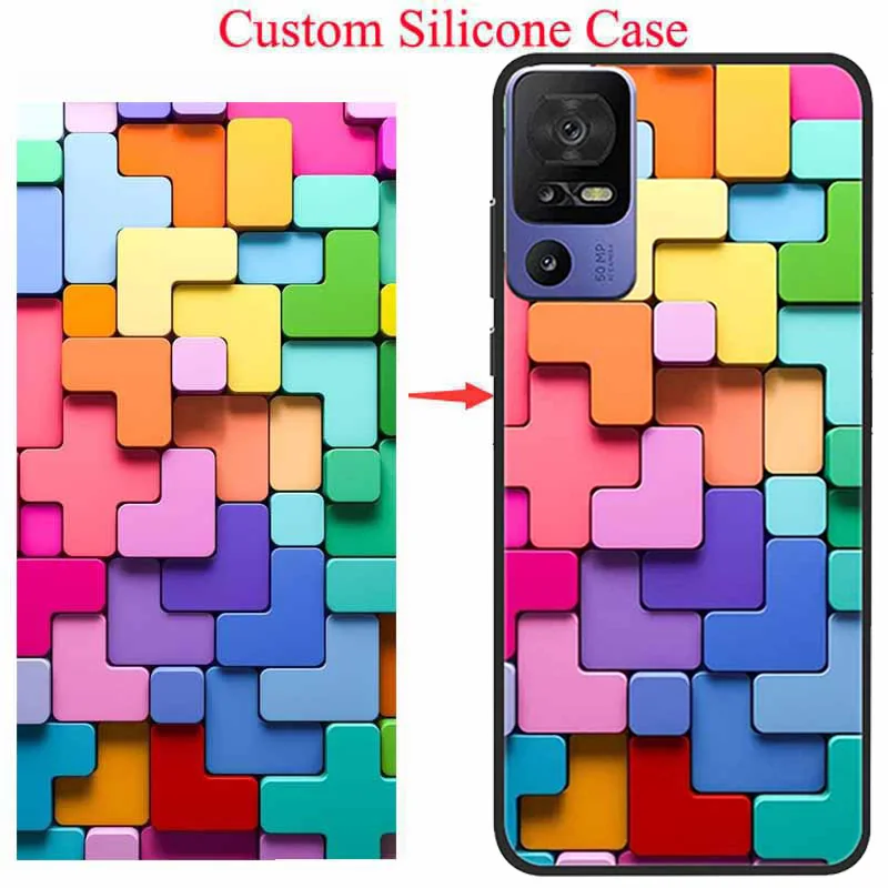Per Tcl 40 Se Custodia Fai Da Te Personalizzata In Silicone Personalizzato Photo Phone Couqe Per Tcl 40R 40 R Tcl 405 Personalizza Tcl 40Se New Fundas