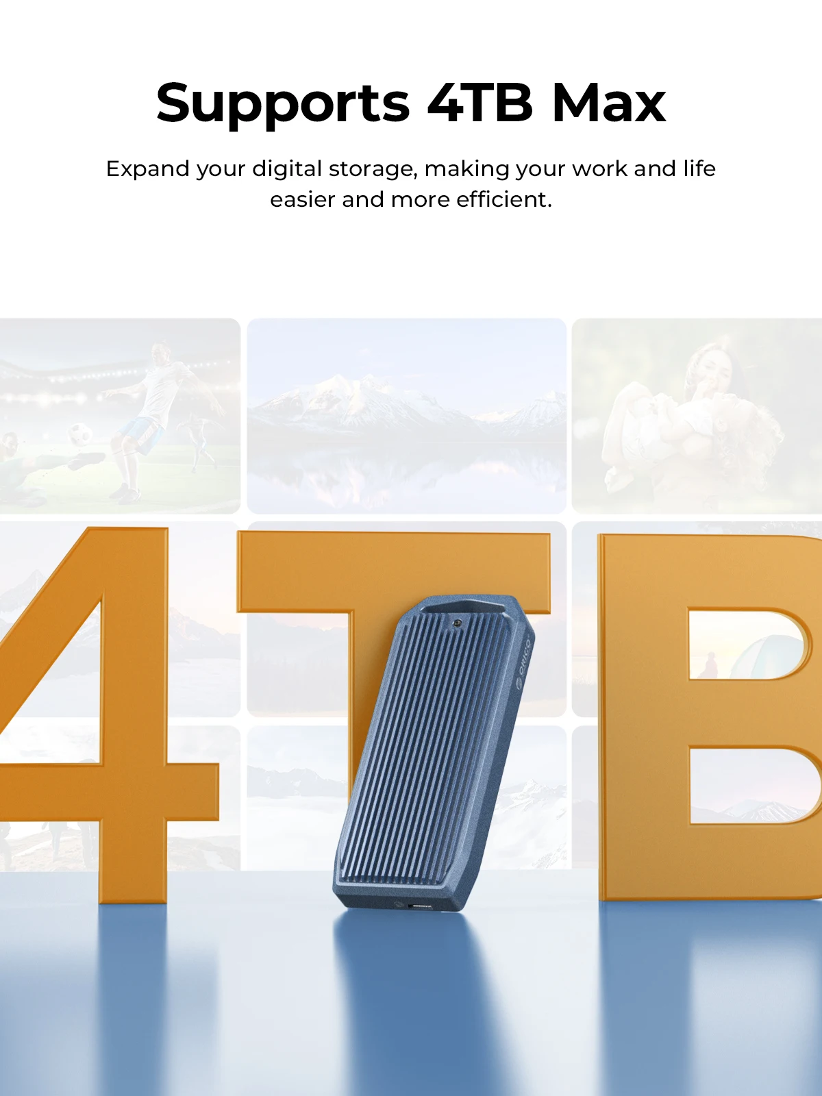 Orico Lsdt M2 Ssd Case 40gbps Nvme Enclosure To Usb Type C