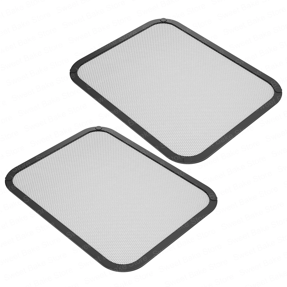 2 Pezzi Paraspruzzi in Acciaio Inox per Cosori Airfryer 8,5L/Dual Blaze TwinFry 10L, Riutilizzabile Accessori Air Fryer, Installazione Magnetica con Esterno in Silicone