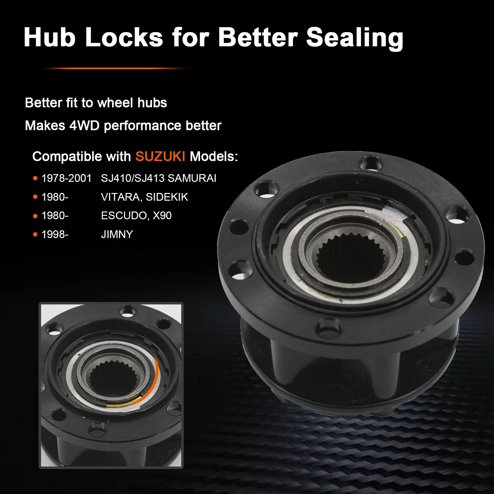 Фото 1 шт. X для SUZUKI X-90 Vitara скускудо 89-01 JIMNY SJ410413 Samurai sierra свободные ступицы блокировки колеса B029 43810-60A00 AVM438 №4