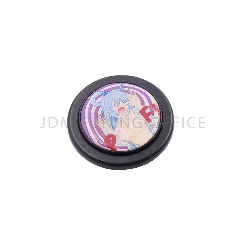 JDM Anime Car Modified Steering Wheel Horn Switch Button Center Cap Anime  Culture Car Interior Parts For Universal - AliExpress