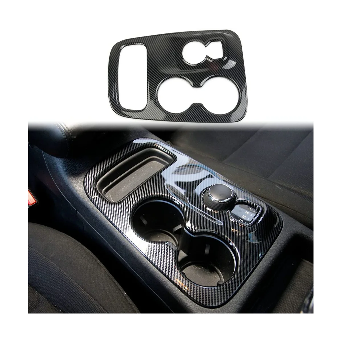 

Central Control Gear Shift Panel Cover Trim for Dodge Durango 2014-2017 Accessories ABS Carbon Fiber