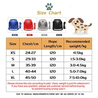 Cat Harness Lead Leash Set Adjustable Reflective Escape Proof Pet Mesh Vest Harness Puppy Dog Collar Small Dog Cat Pet Supplies 2