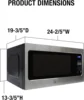 Microwave Oven Built-In 1200-Watts with 10 Power Levels Pre-Set Cooking Settings and Express Cook, Sensor and Speed Cooking and 6