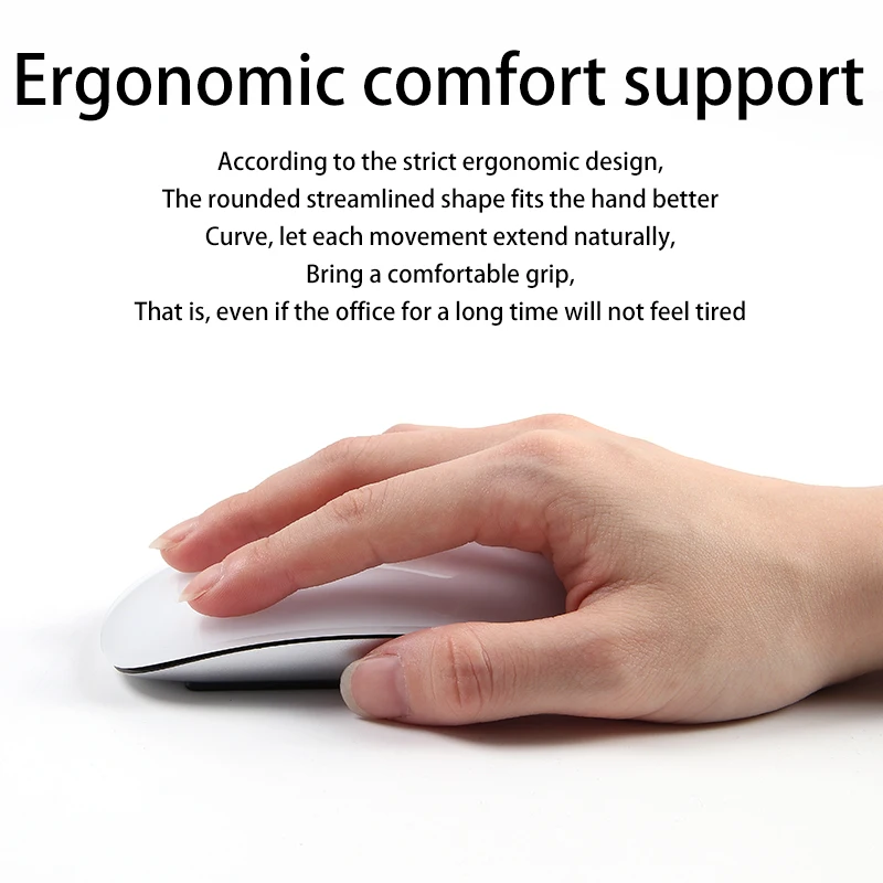 Wireless Ergonomic Rechargeable Bluetooth Mouse Magic 3 for MacBook Air/Pro & Win