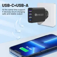 Многопортовое настенное зарядное устройство всего 20 Вт, USB-адаптер PD для Xiaomi iPhone 13 12 для зарядки мобильного телефона Samsung — изображение 2