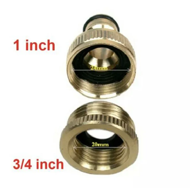 Brass Faucet Tap Connector Mixer Hose Adaptor Quick Connecter 1/2 3/4 Copper Hose Coupling Adapter Garden Watering Fittings Tool 4