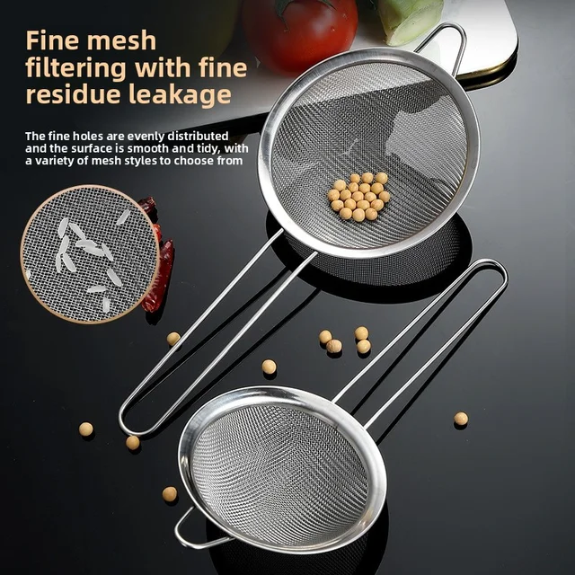 Stainless Steel Mesh Strainer Set 5