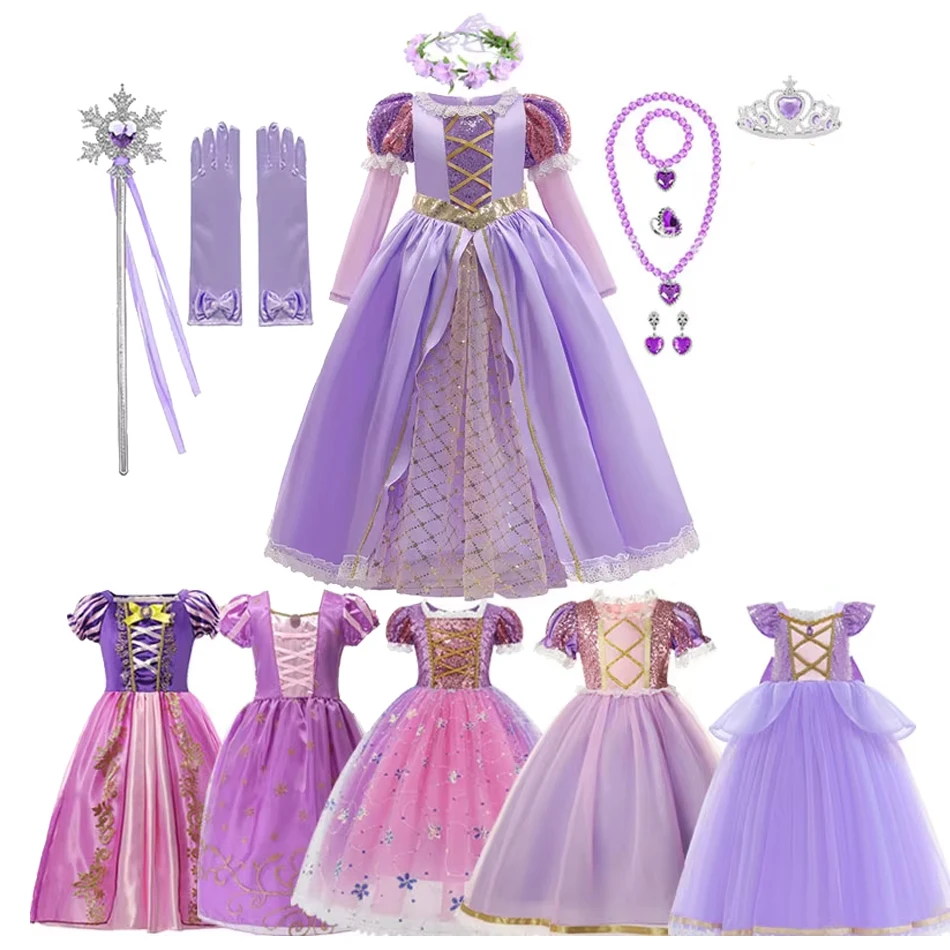 Vestito Principessa Bambina Emin Costume Di Rapunzel Ragazze Vestito  Abbigliamento Abito Da Principessa Costume Sofia Manica A Sbuffo Principessa  Vestito Bambine E Vestito Rapunzel Bambina 5 Anni, image size:950x950