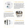 Automatic Electric Natto Maker Rice Wine Fermenting Machine Yogurt Leben Sour Cream Fermenter Yoghurt Stainless Steel Liner Cup 6