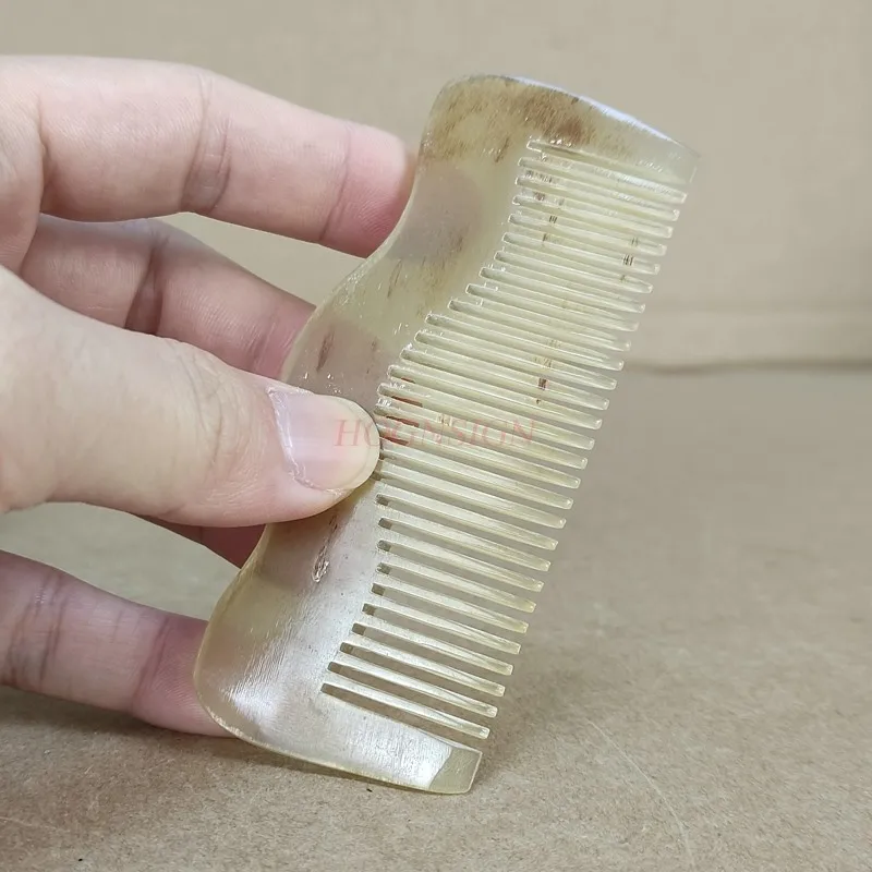 

natural horn comb Pocket Comb Pure Natural Yellow Horn Combs White Corner Hairbrush Cost Effective Hairdressing Supplies High