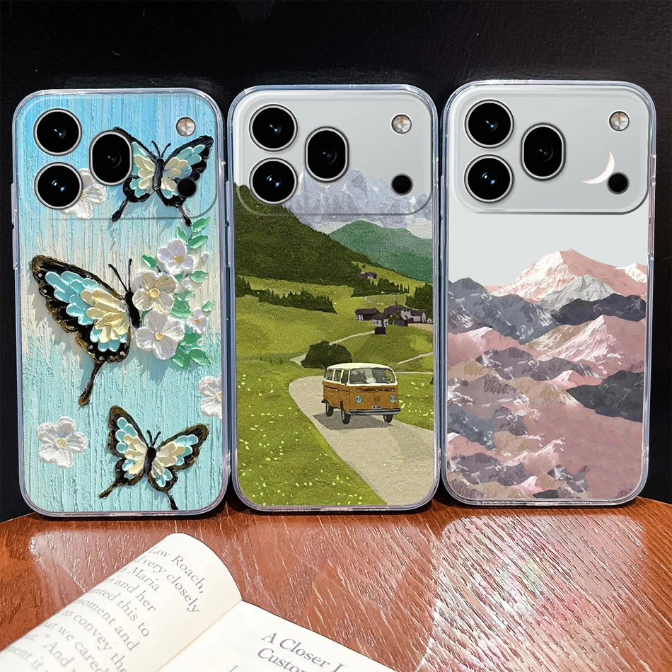 Clear Cool Stars Vibe Shockproof Silicone Phone Case