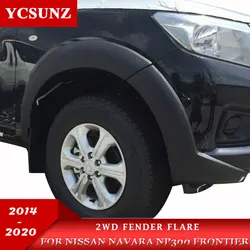 2014 2020 2WD Élargisseurs d'ailes Pour Nissan Navara 2014 2015 2016 2017 2018 2019 2020 Frontière 4x2 2WD Garde Boue Accessoires Ycsunz 