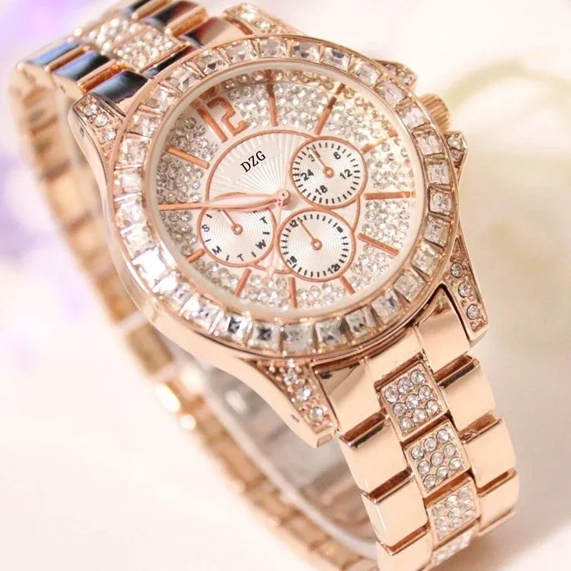 Fashion Women Watch with Diamond Watch Ladies Top Luxury Brand Ladies Casual Women's Bracelet Crystal Watches Relogio Feminino