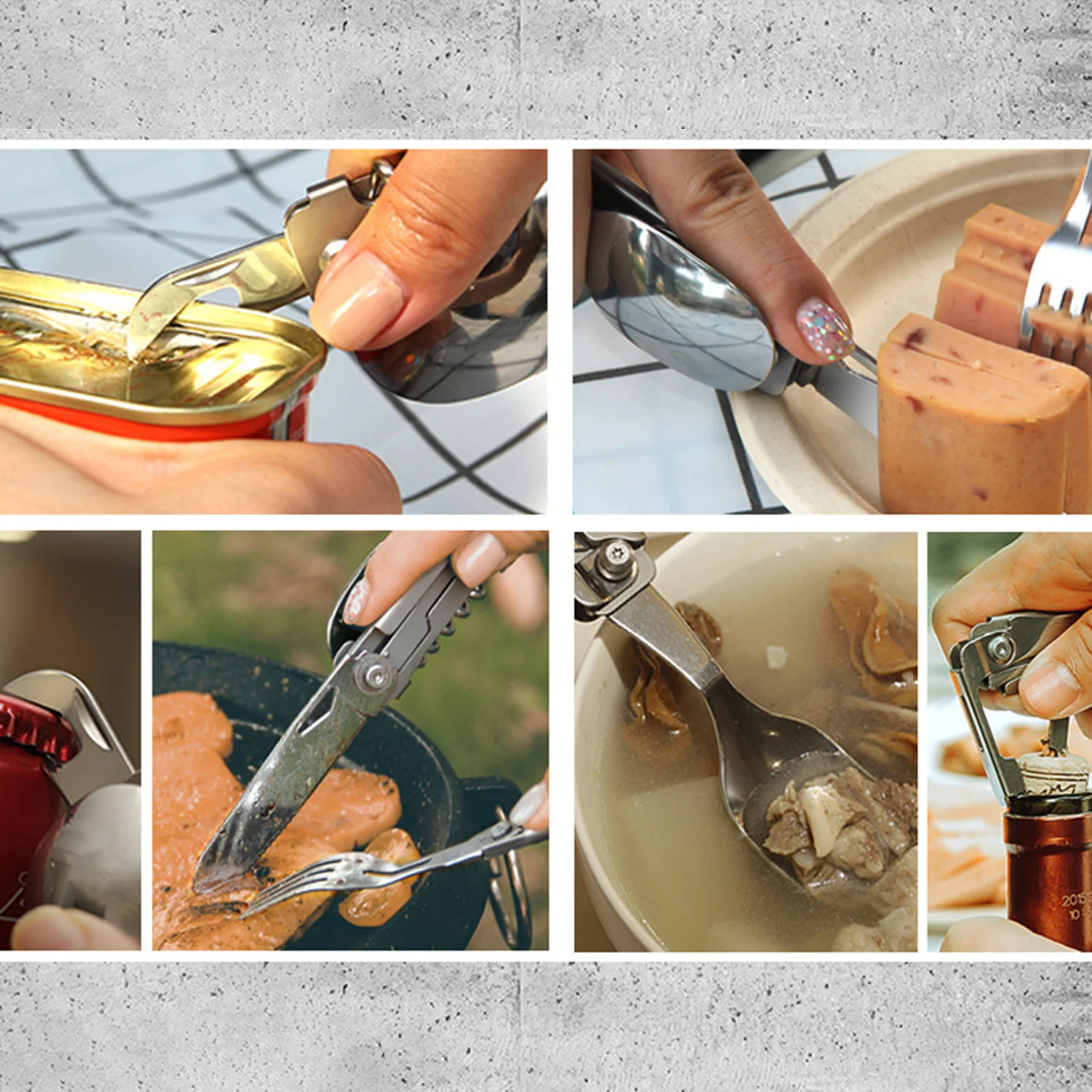 Folding Camping Cutlery Set 4