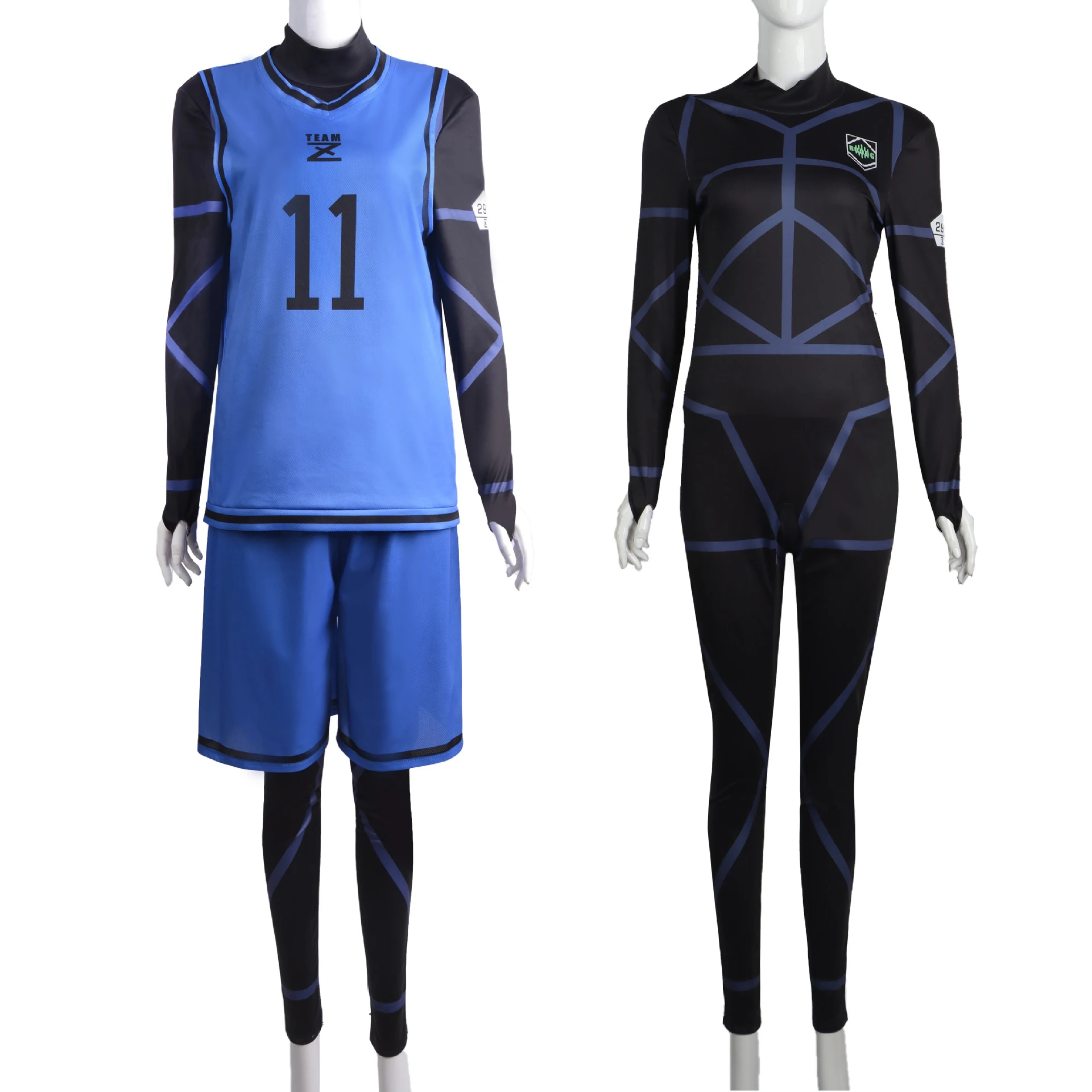 

Blue Lock Anime Cosplay Costume Isagi Yoichi Chigiri Bachira Rensuke Kunigami T-shirt Football Soccer Training Uniform