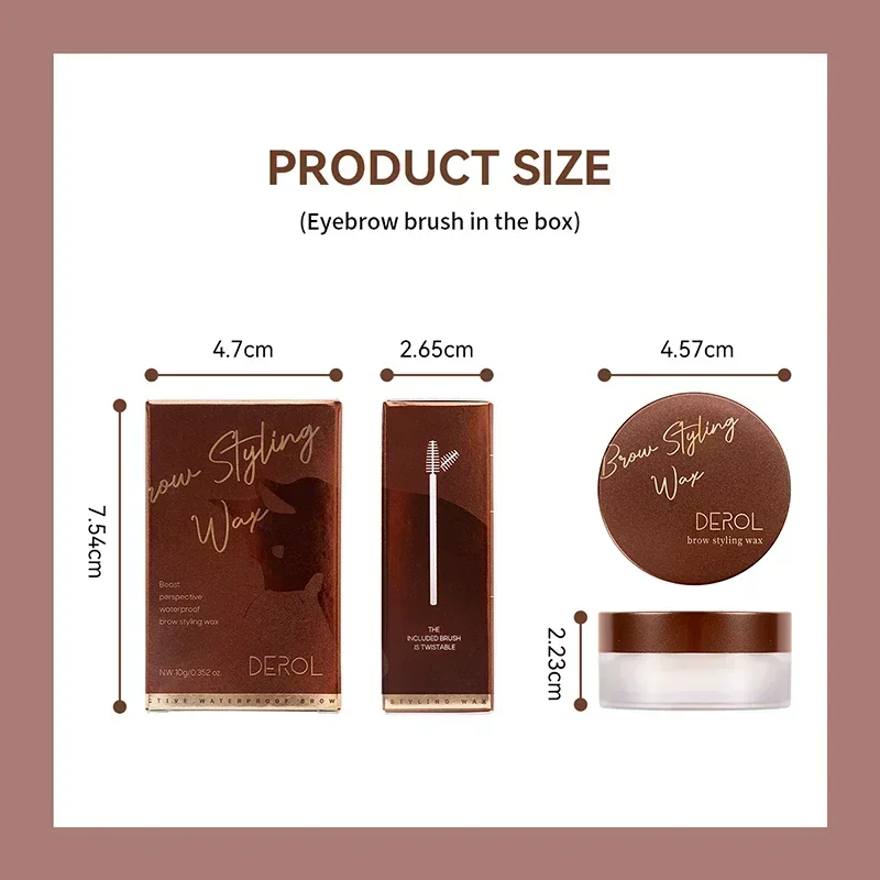 1pcs Waterproof 3D Eyebrow Styling Cream Quick-drying Makeup Eyebrow Sculpt Soap Natural Wild Brow Pomade Setting Gel Wax 6