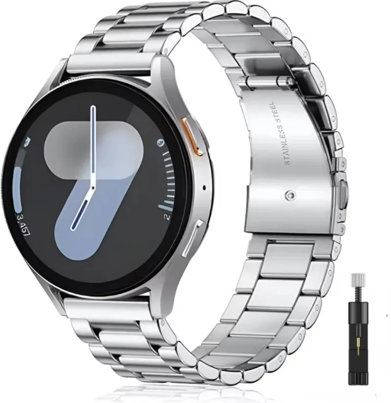 Premium 20mm Metal Strap - Comfortable Bracelet Band for Smartwatches
