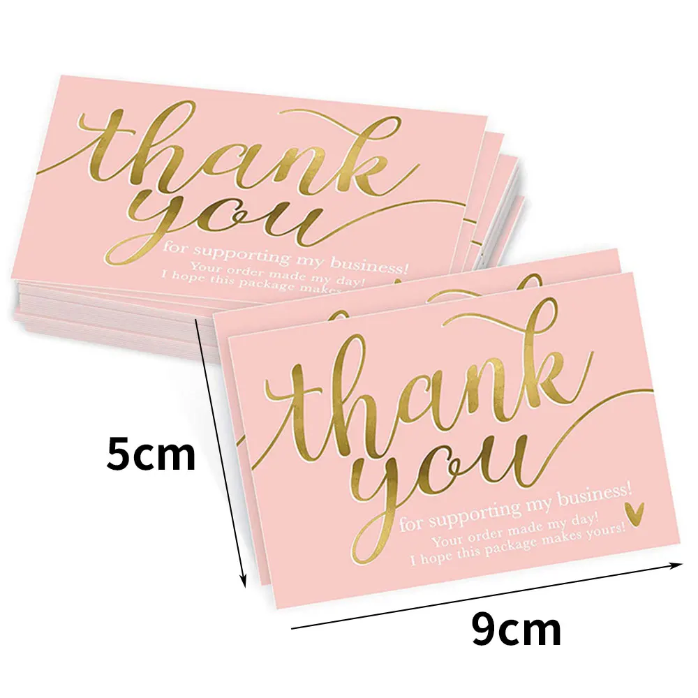 30-500Pcs Greeting Tags Thank You For Your Order Kraft Paper Card Shop Gift Decoration Sticker Wedding Small Business Invitation