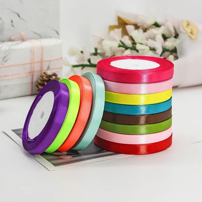 Elegant Satin Ribbons for Gift Wrapping & Decorations - 25 Yards