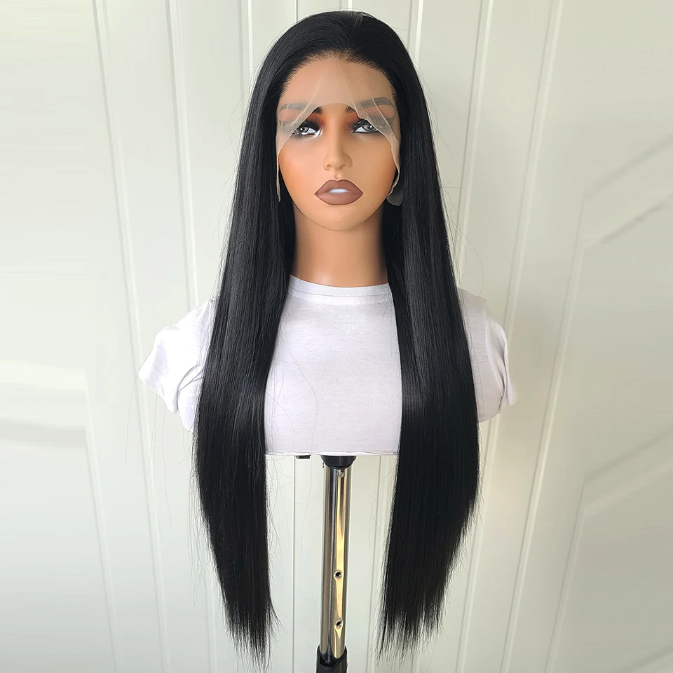 Charisma Synthetic Lace Front Wig Long Silky Straight Hair Heat Resistant Hair Synthetic Wigs For Women Ginger Blonde Wig 2